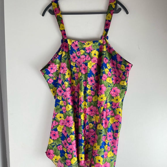 Women’s 2 Piece Contessa Di Roma Nightgown & Wrap Robe Flowered - Picture 8 of 12